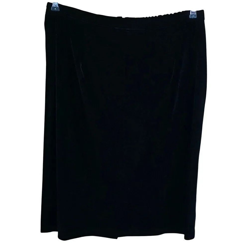 Black Velvet midi Skirt elegant party whimsygoth goth old money glam date night